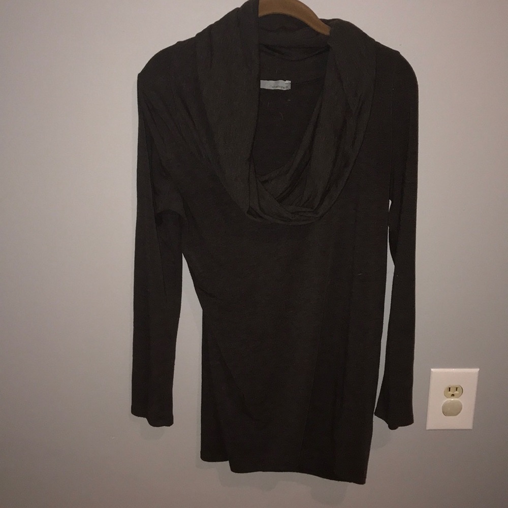 Scarf neck long sleeve blouse!